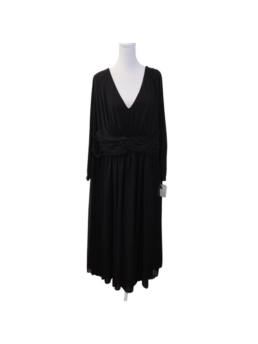 NWT DB Studio Celebrate Ruched Waist Long Sleeve Special Occasion Dress Size 26